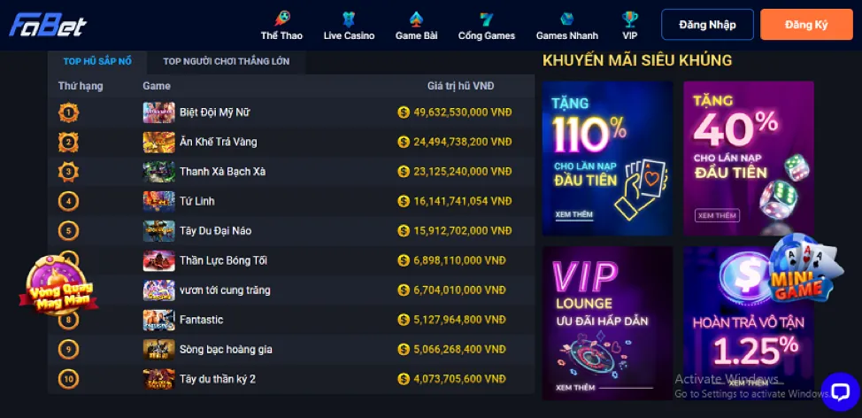 Banner khuyến mãi bắn cá 5699win
